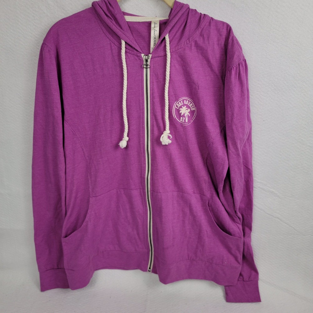Live Love OURAY Sweater Womanβs Size XL Pink Lake Havasu AZ Long Sleeve Hoodie